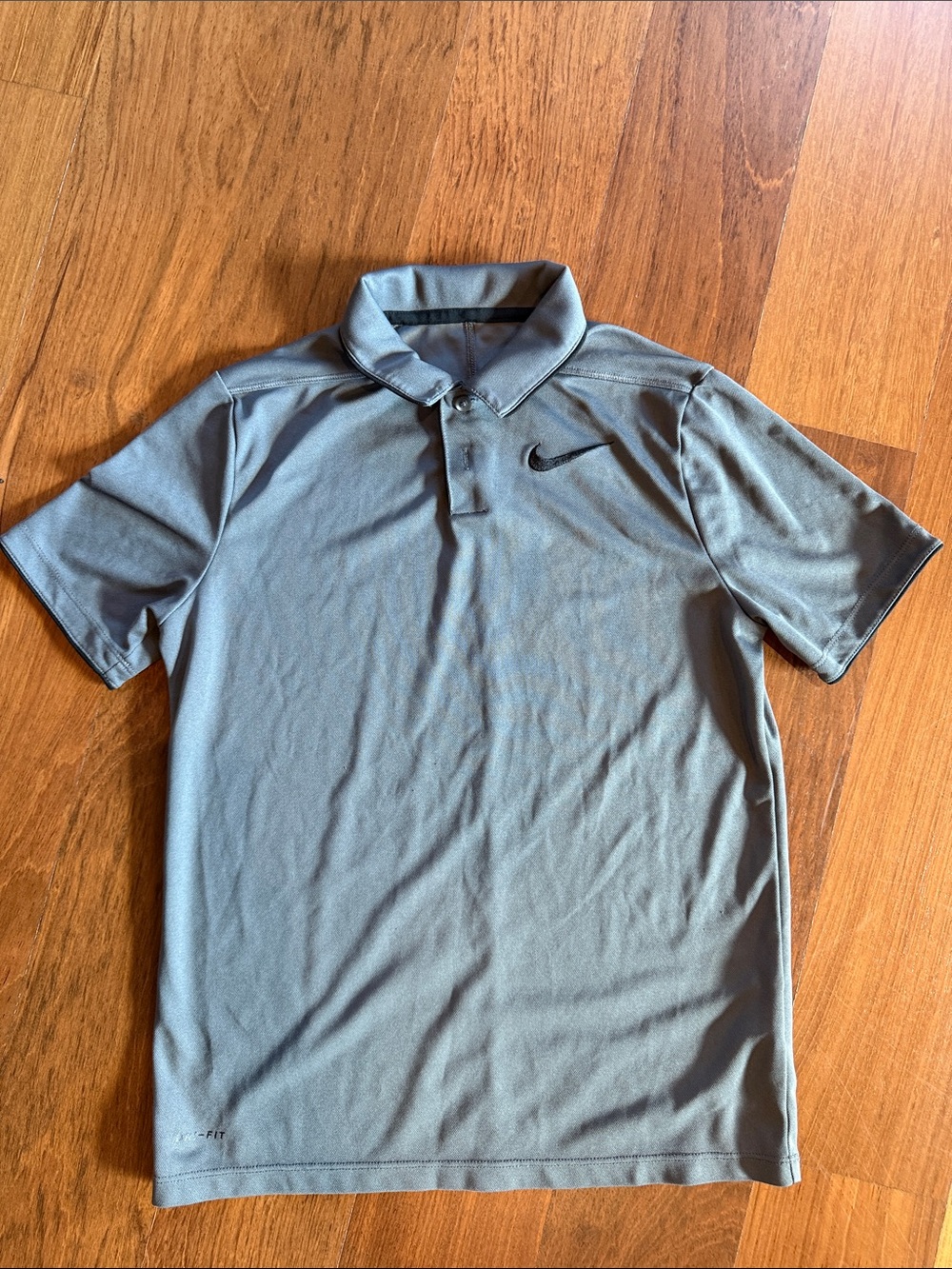 Nike Men's Gray Dri-FIT Polo Shirt